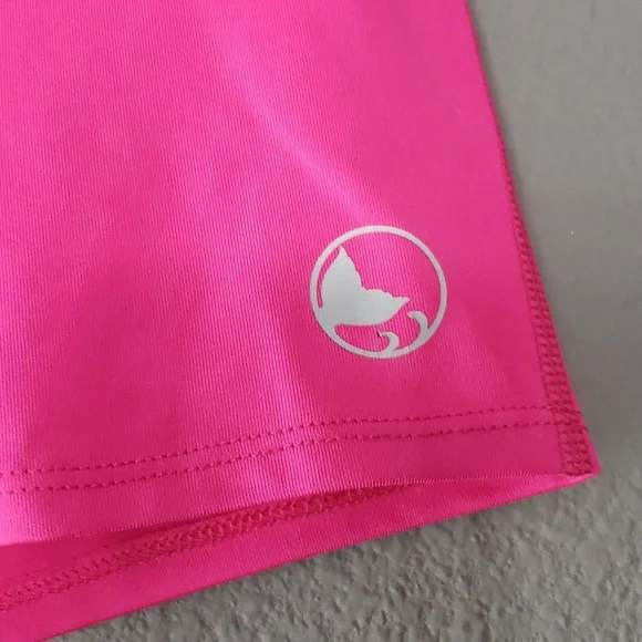 Reel Legends Girl's Swim Short - Hot Pink - Picture 2 of 6